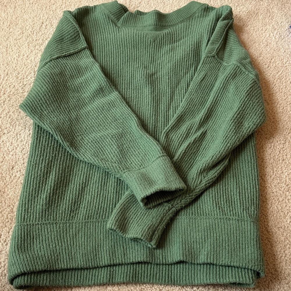 Aerie Green Knit Sweater